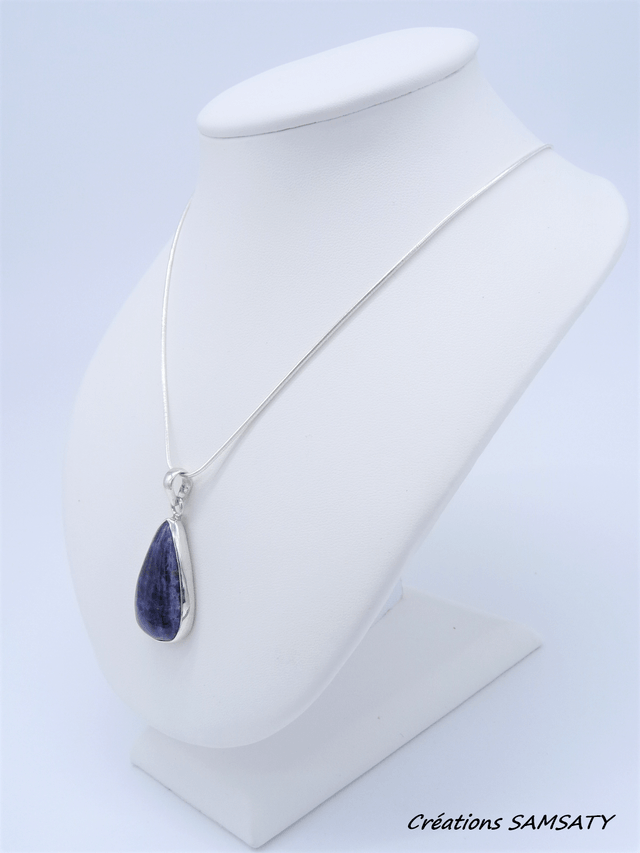 Pendentif en Sodalite