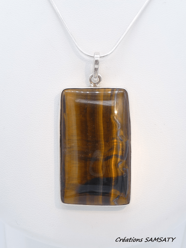 Pendentif en Œil de Tigre