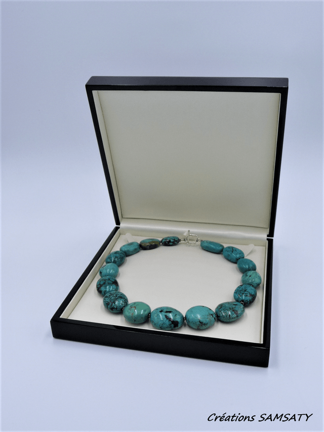 Collier turquoise tibétaine