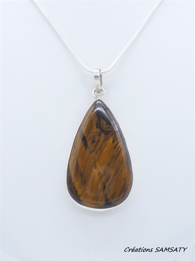 Pendentif en Œil de Tigre