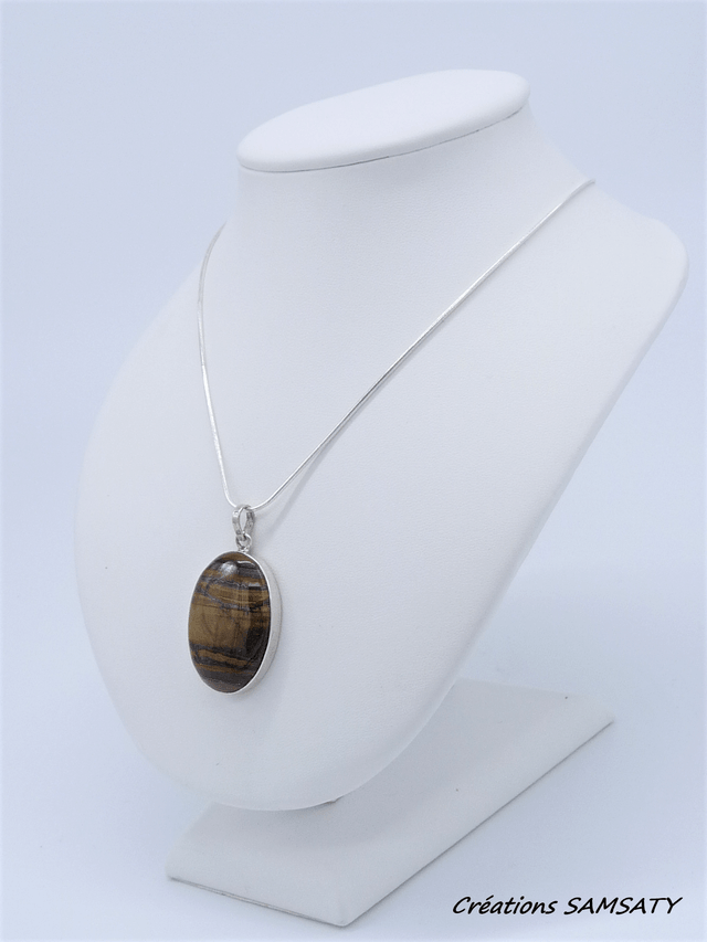 Pendentif en Œil de Tigre