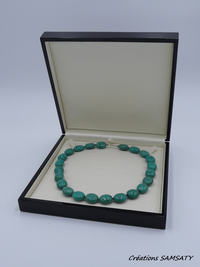 Collier turquoise tibétaine