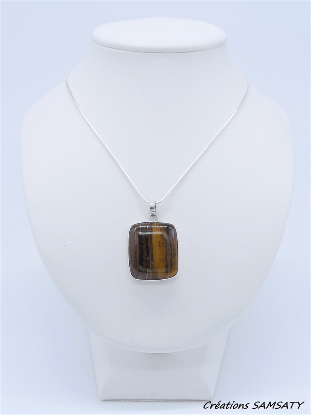 Pendentif en Œil de Tigre
