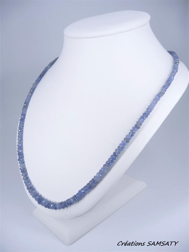 Collier saphir facettée
