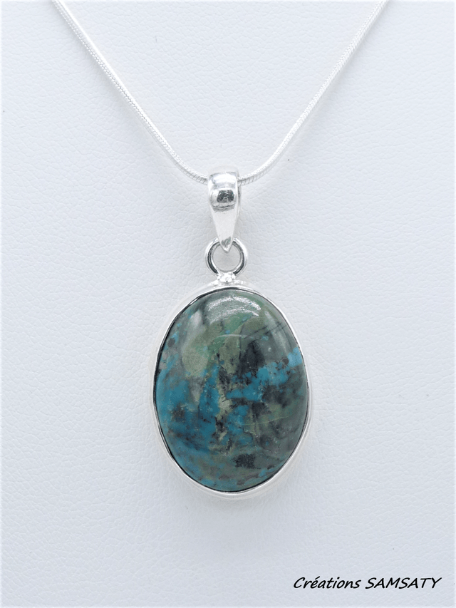 Pendentif en Turquoise Tibétaine
