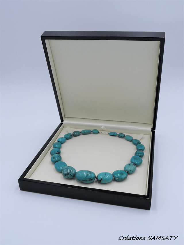 Collier turquoise tibétaine