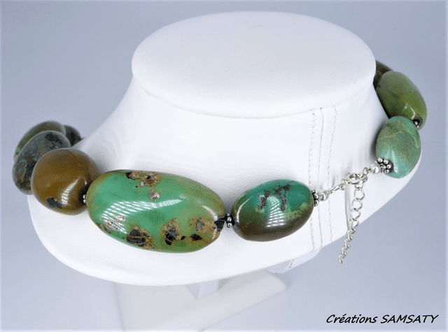 Collier turquoise tibétaine