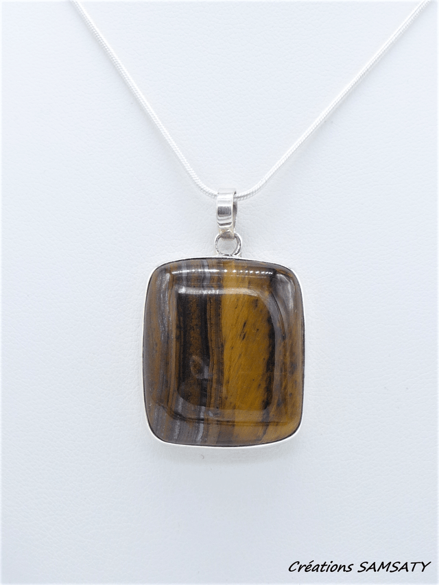 Pendentif en Œil de Tigre