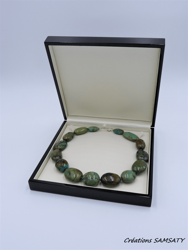Collier turquoise tibétaine