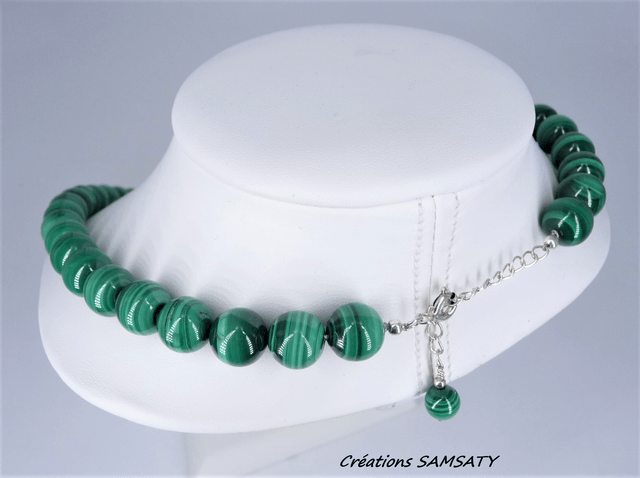 Collier malachite