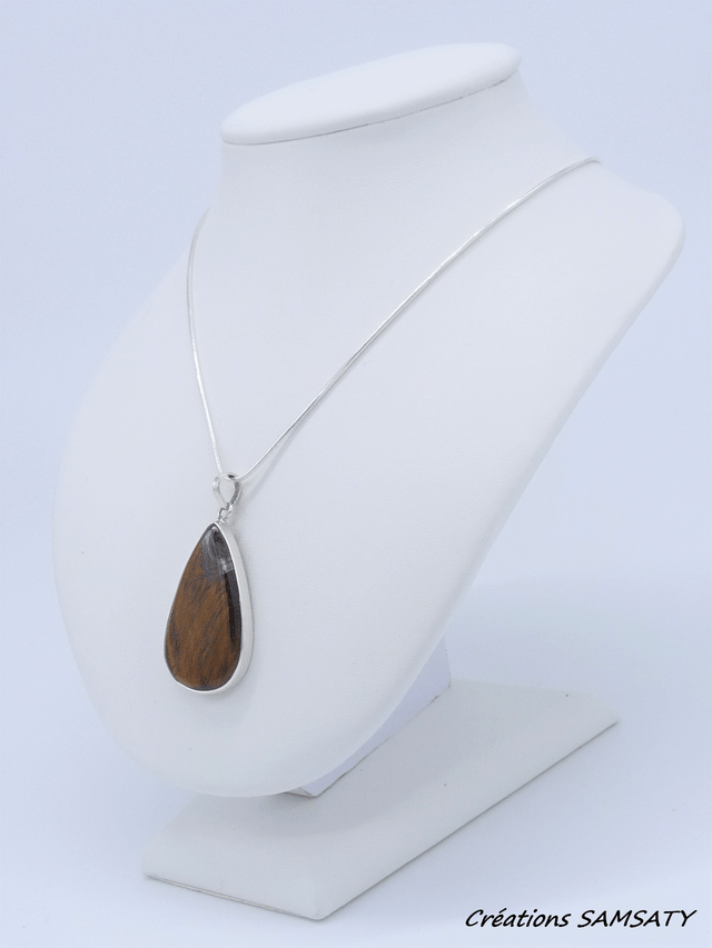 Pendentif en Œil de Tigre