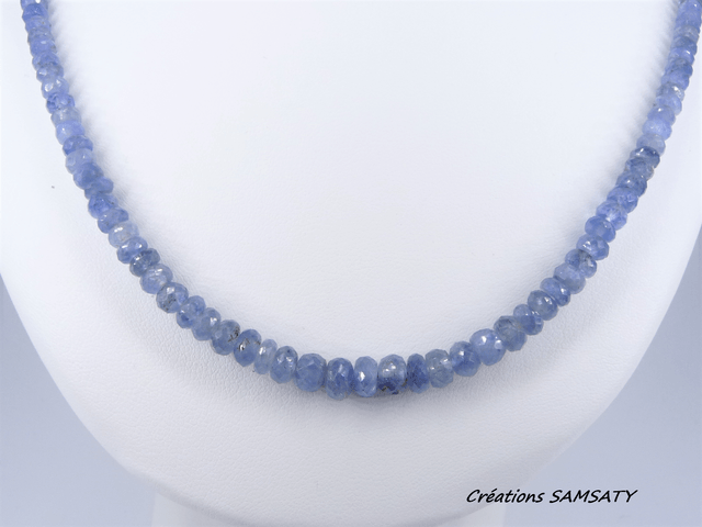 Collier saphir facettée