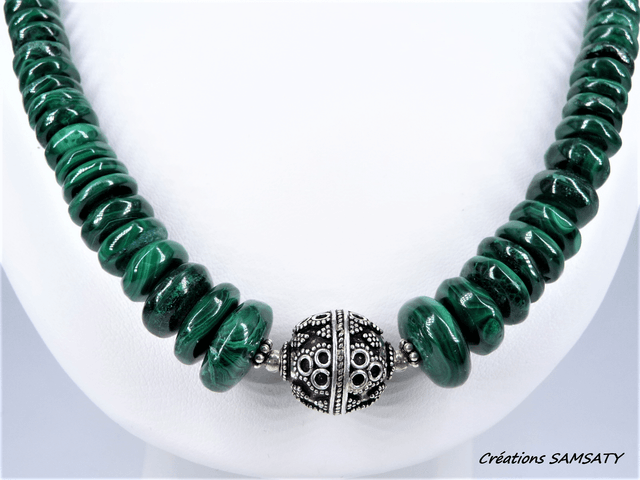 Collier malachite
