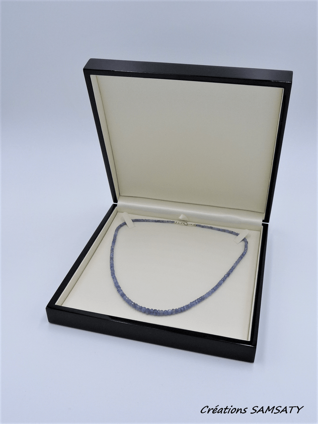 Collier saphir facettée