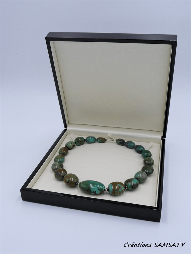 Collier turquoise tibétaine