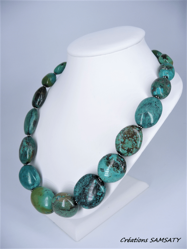 Collier turquoise tibétaine