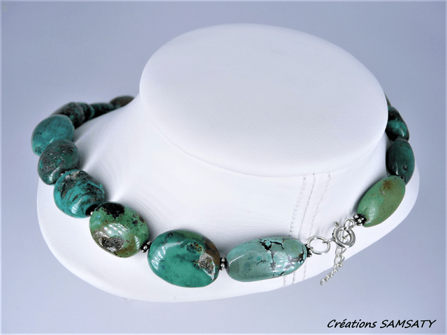 Collier turquoise tibétaine
