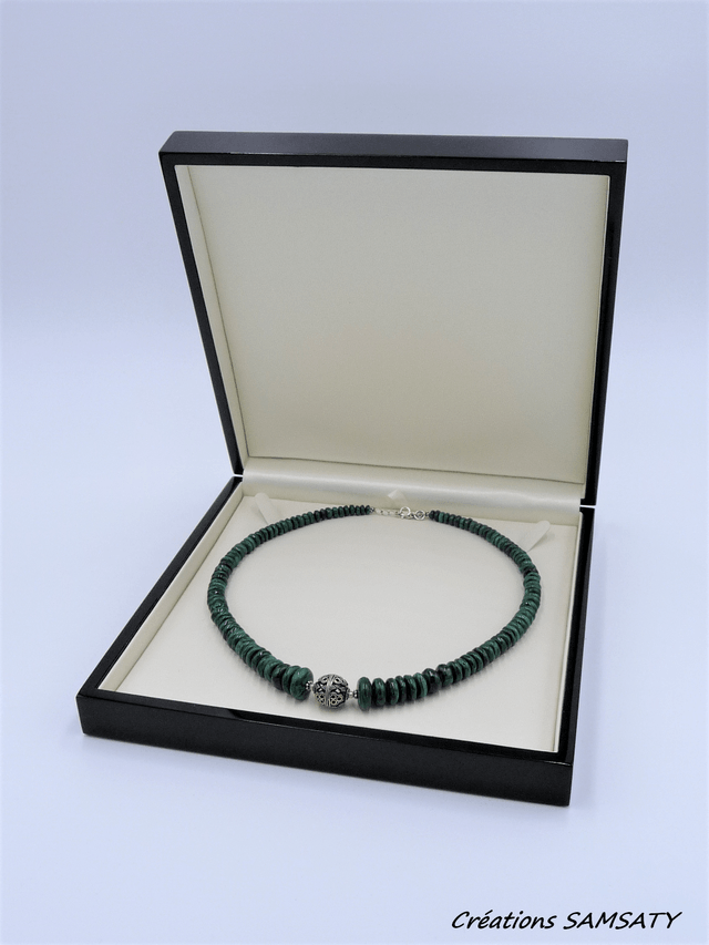 Collier malachite
