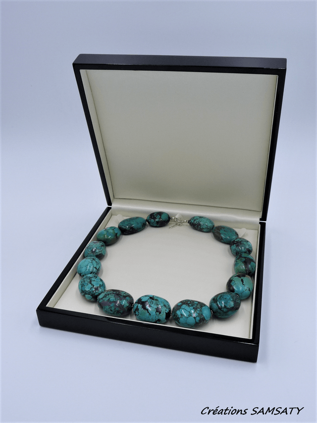 Collier turquoise tibétaine