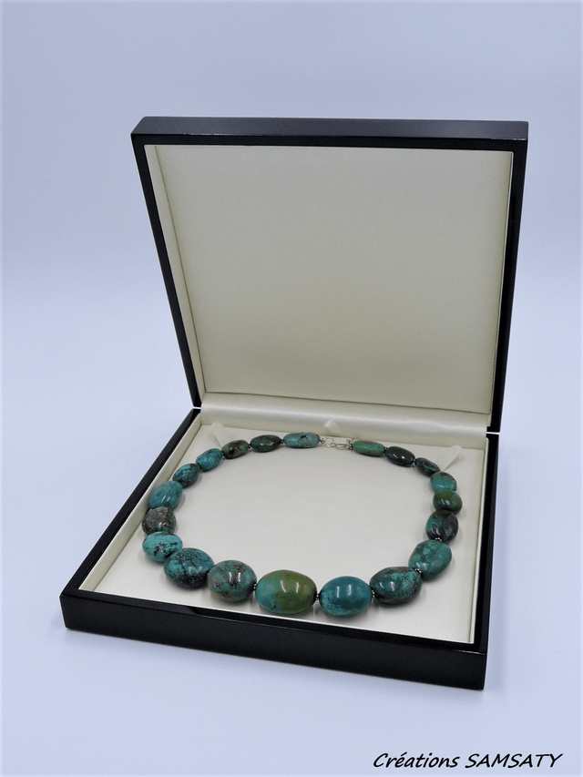 Collier turquoise tibétaine