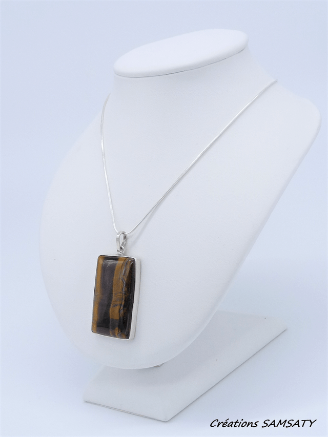 Pendentif en Œil de Tigre