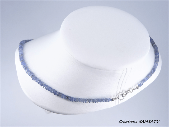 Collier saphir facettée